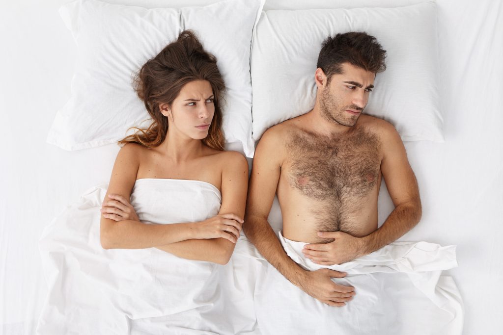 Representación visual de dificultades relacionadas con la salud sexual masculina